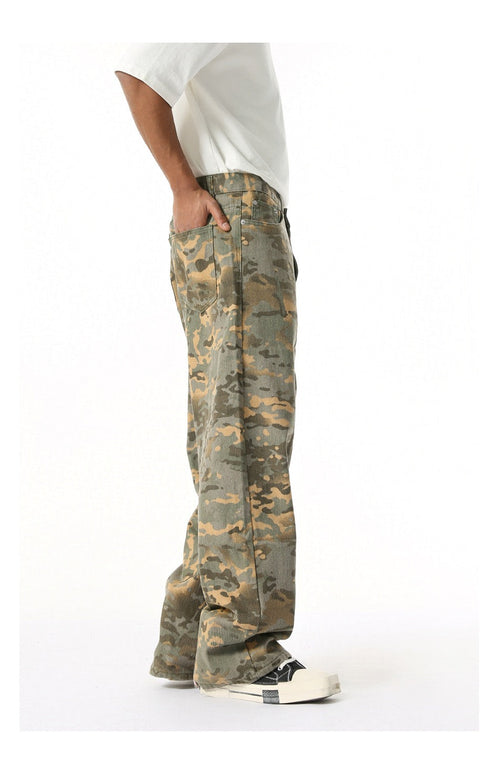 VELMORA - Camo Pink Rose Pants