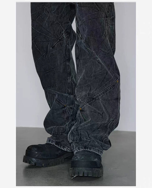 VELMORA - CrinkleWash Jeans