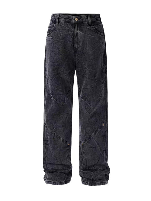 VELMORA - CrinkleWash Jeans