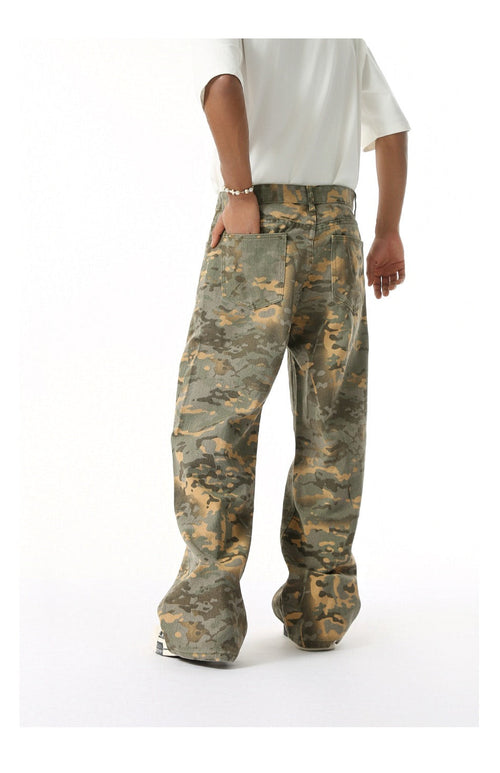 VELMORA - Camo Pink Rose Pants