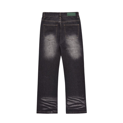 VELMORA - Black Vintage Washed Jeans
